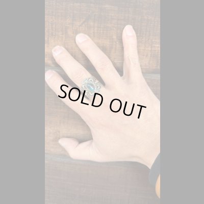 画像6: NAVAJO ナバホ族　Geneva・Ramone　貴重ビズビーターコイズ　リング