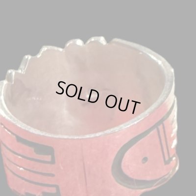 画像4: INDIANJEWELRY　HOPI　ホピ族　Berra Tawahongva　サンフェイスリング　　＃１９