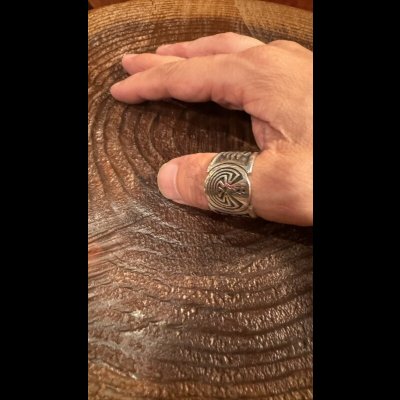 画像7: INDIANJEWELRY　HOPI　ホピ族Fernand Puhuhefvaya  メイズリング BIG28号