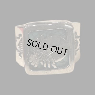 画像2: NAVAJO ナバホ族　Ｈｅｒｍａｎ・Vandever ハーマン・バンデバー ターコイズ　リング