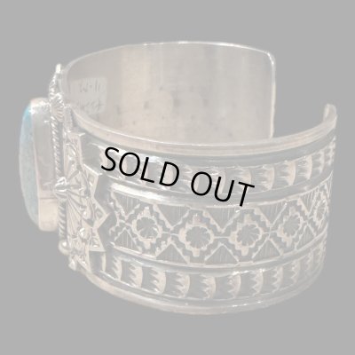 画像3: INDIANJEWELRY  Sunshin Reeves (サンシャイン.リーブス)インディアンジュエリー バングル ブレス モレンシーターコイズ
