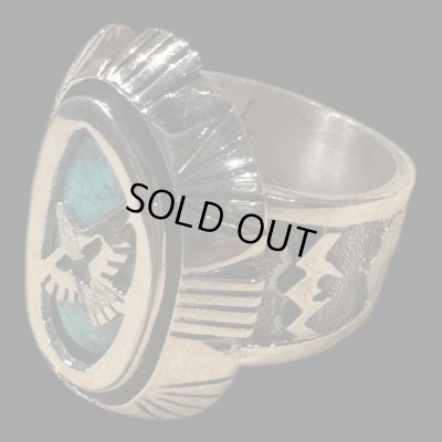 画像2: NAVAJO ナバホ族　Ｈｅｒｍａｎ・Vandever ハーマン・バンデバー ターコイズ　リング