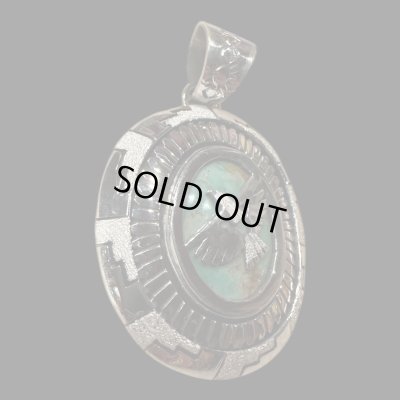 画像3: NAVAJO ナバホ族 Herman・Vandever ハーマン・バンデバーシャドウボックス ターコイズ トップ