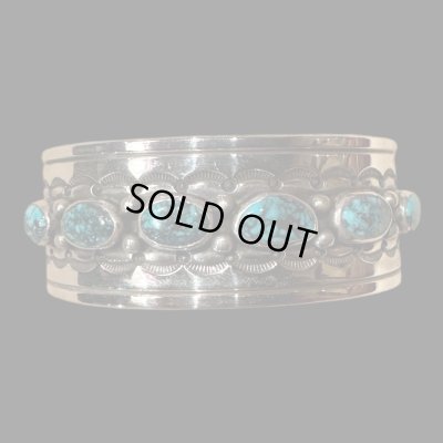 画像2: NAVAJO ナバホ族　HermanSmith　ハーマンスミス　Godber　ターコイズバングル