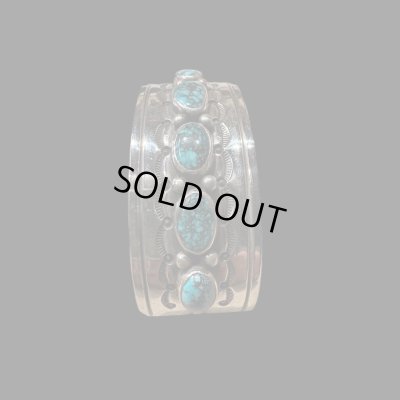 画像6: NAVAJO ナバホ族　HermanSmith　ハーマンスミス　Godber　ターコイズバングル