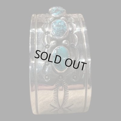 画像8: NAVAJO ナバホ族　HermanSmith　ハーマンスミス　Godber　ターコイズバングル