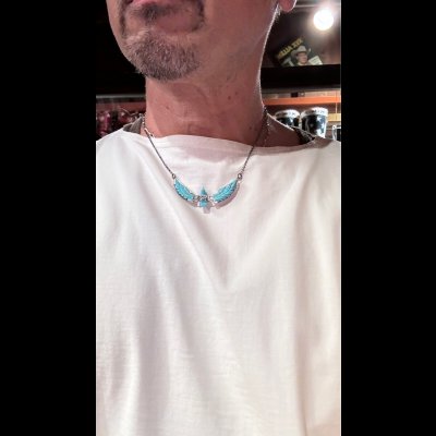 画像5: NAVAJO ナバホ族ナバホ　Ben・Livingston　　ウイングイーグルネックレス