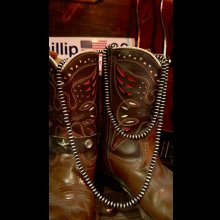 他の写真3: NAVAJO ナバホ族ナバホ　HAND MADE　シルバーナバホパールビーズネックレス