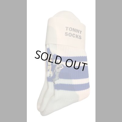 画像4:  TONNY Socks刺繍  靴下 ホワイト