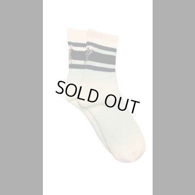 画像3:  TONNY Socks刺繍  靴下 ホワイト