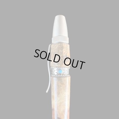 画像3: オリジナルボールペン　PHILLIPEN（フィリッペン）スペシャル花梨の瘤 (A)HAWKE EYE R/W　ターコイズ