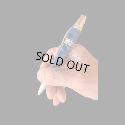 画像6: オリジナルボールペン　PHILLIPEN（フィリッペン）アクアシリーズ栃（トチ）ギラ杢　　ターコイズ