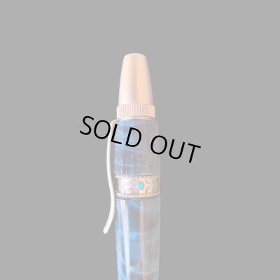 画像3: オリジナルボールペン　PHILLIPEN（フィリッペン）アクアシリーズ栃（トチ）ギラ杢　　ターコイズ