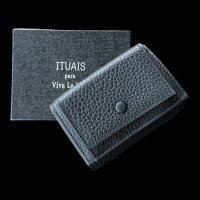 ITUAIS(イトゥアイス）　Compact Wallet　Taurillon Lagun (トリオンラグーン）財布　ブラック