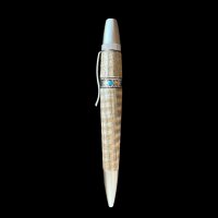オリジナルボールペン　PHILLIPEN（フィリッペン） SILVER WOLF 神代タモ 杢　ターコイズ