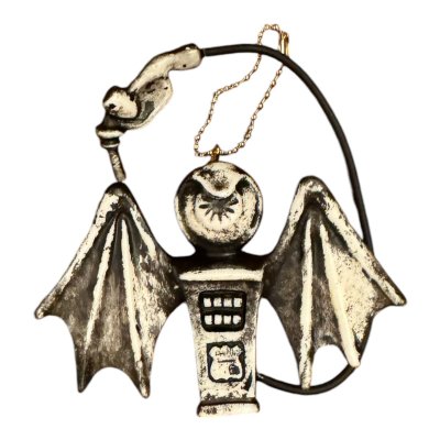 画像6: 66 オリジナル　ガスポンプクン　フィギュアキーホルダー　ゴールド　アイボリー　チャコールグレー