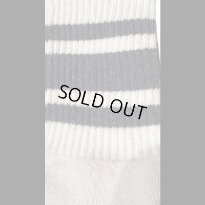画像10:  TONNY Socks刺繍  靴下　ホワイト　　　グリーンライン　ブルーライン　チャコールグレーライン