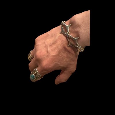 画像8: MADE IN CALIFORNIA  シルバーブレスレット Hexagon　ヘキサゴン　　MADE IN U.S.A.