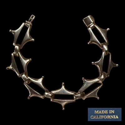 画像1: MADE IN CALIFORNIA  シルバーブレスレット Hexagon　ヘキサゴン　　MADE IN U.S.A.