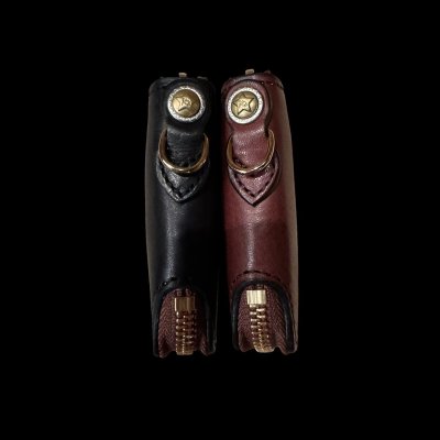 画像4: KC’sビルフォードラウンドジップヴィンテージハースハイド  BLACK  BROWN