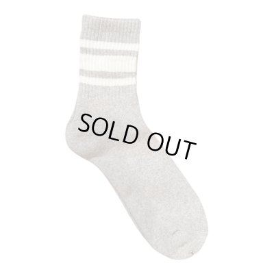 画像3:  TONNY Socks刺繍  靴下　オレンジ　ライトグレー