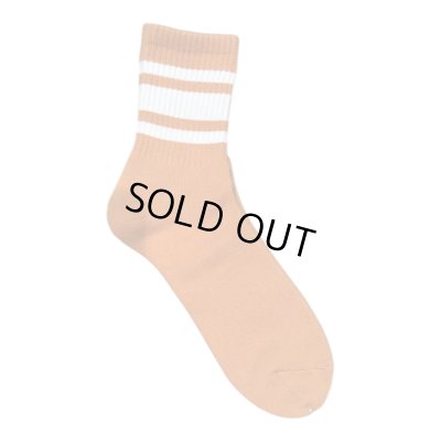 画像2:  TONNY Socks刺繍  靴下　オレンジ　ライトグレー