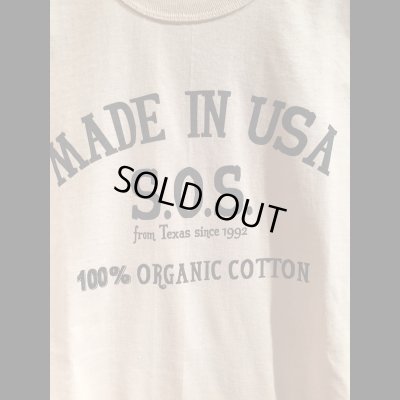 画像4: S.O.S.fromTexas OrganicCotton TEE  MADE IN U.S.A. アメリカ製オーガニックコットンTEEシャツ