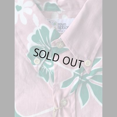 画像3: REYN SPOONER レインスプーナー　’９０年代〜タグ　アロハシャツ　ハワイアンシャツピンク