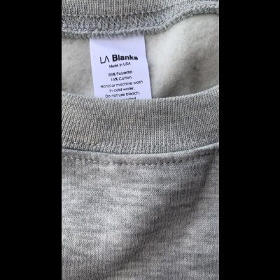 画像3: LA Blanks　MADE IN U.S.A.アメリカ製スウェット　BLACK ・GRAY・ GREEN