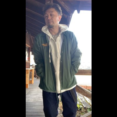 画像9: オリジナル　ナイロンコーチジャケット　　GREEN