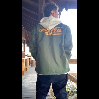 画像10: オリジナル　ナイロンコーチジャケット　　GREEN