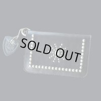 H.T.C.  Hollywood Trading Company  スタッズミドル財布　　BLACK