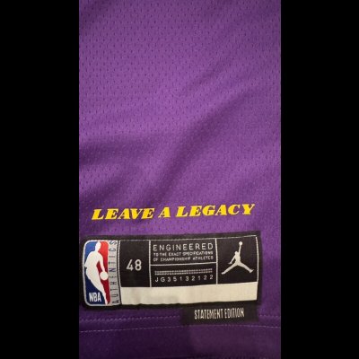 画像7: LAKERS　ロサンゼルス　レイカーズ　ステートメントエデュション　レブロン・ジェームズ　ユニフォーム　L