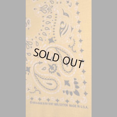 画像3: BANDANNAS  バンダナ　MADE IN U.S.A.　　イエロー　ホワイト