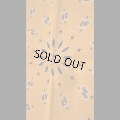 画像2: BANDANNAS  バンダナ　MADE IN U.S.A.　　イエロー　ホワイト