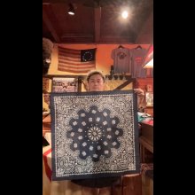 他の写真1: BANDANNAS GRANDE  BIGバンダナ　MADE IN U.S.A.　ペイズリーネイビー　