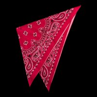 BANDANNAS GRANDE  BIGバンダナ　MADE IN U.S.A.　ペイズリーレッド