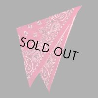 BANDANNAS GRANDE  BIGバンダナ　MADE IN U.S.A.　ペイズリーレッド