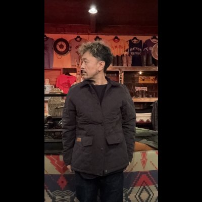 画像9: HUNTER OUTDOOR  キルティングジャケット BLACK