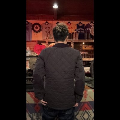 画像10: HUNTER OUTDOOR  キルティングジャケット BLACK