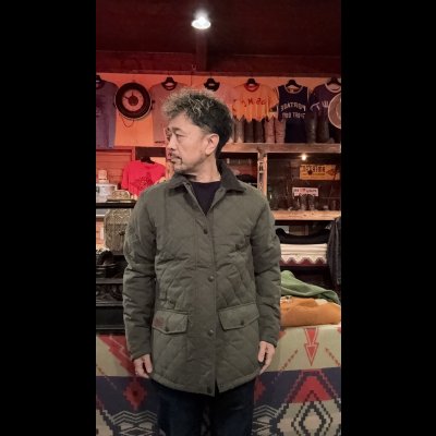 画像10: HUNTER OUTDOOR  キルティングジャケット GREEN