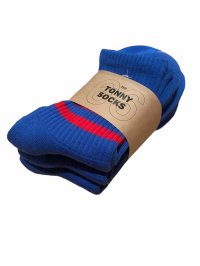 スペシャルプライス！！　66 25th Anniversary Edition TONNY Socks  25周年記念３足パック靴下　ロイヤルブルー