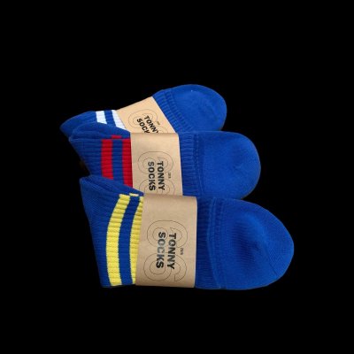 画像2: スペシャルプライス！！　66 25th Anniversary Edition TONNY Socks  25周年記念３足パック靴下　ロイヤルブルー