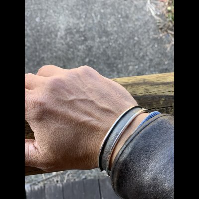 画像6: NAVAJO ナバホ族　Horseshoe Bend シルバーバングル　新作