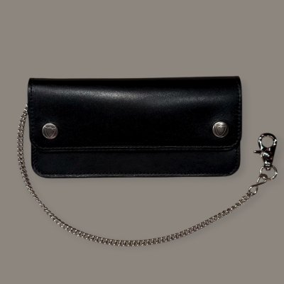 画像1: H.T.C.  Hollywood Trading Company  ライダーウォレット財布　　BLACK