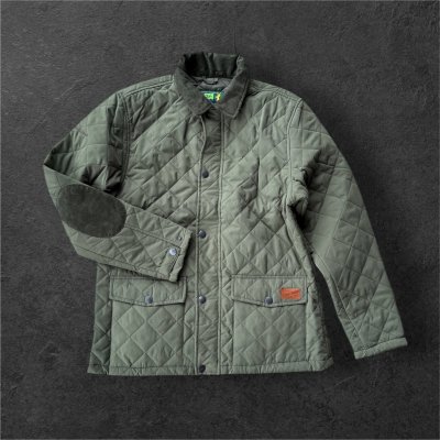 画像1: HUNTER OUTDOOR  キルティングジャケット GREEN