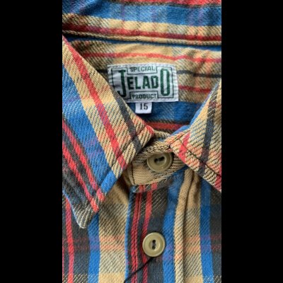 画像3: JELADOジェラード Unionworkers Shirts(ユニオンワーカーズシャツ) ショート丈  ピーナッツ