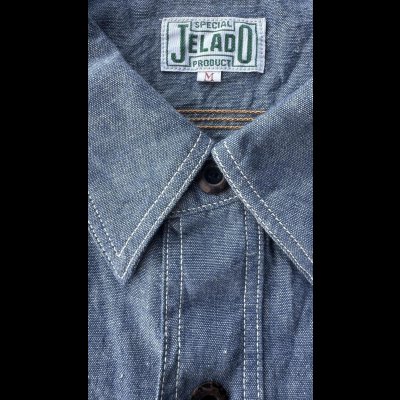 画像4: JELADOジェラード Unionworkers Shirts(ユニオンワーカーズシャツ) ショートスリーブ　INDIGO