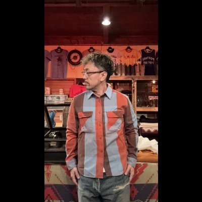 画像8: JELADOジェラード Unionworkers Shirts(ユニオンワーカーズシャツ) ショート丈 アプリコット 