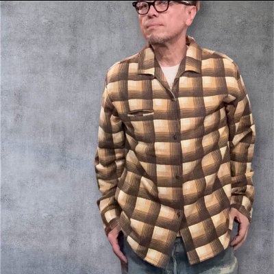画像1: JELADO ジェラードL/S Vincent Shirt  ヴィンセントシャツ  Banana